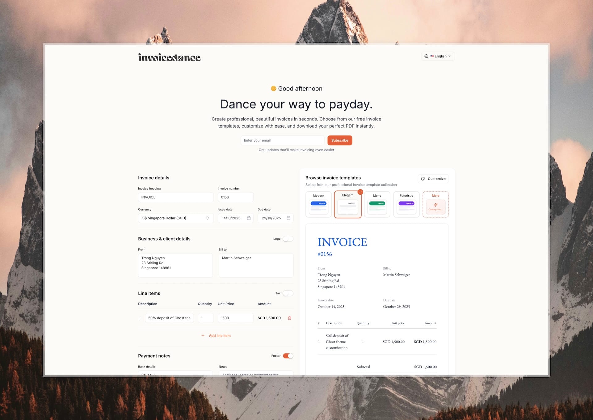 🚀 Launchin Invoice Dance